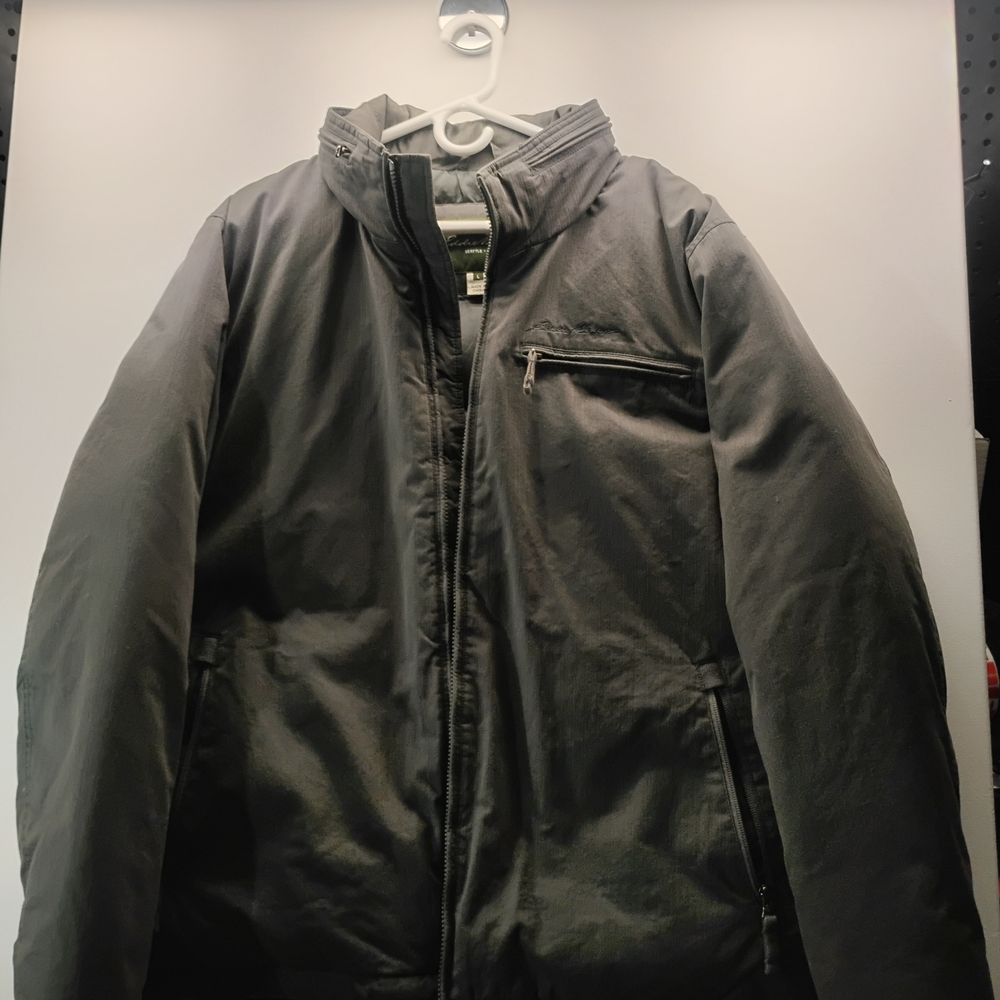 Eddie Bauer EB 550 Premium Down Filled Men's Gray Coat/Jacket